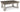 Havalance - Rectangular Cocktail Table - Gray / White