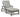 Visola - Chaise Lounge with Cushion - Gray