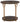 Brazburn - Dark Brown / Gold Finish - Round End Table