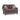Moxy - Fabric Loveseat, T-Shaped Seat Cushion, Curved Sock Arms
