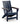 East Beach - Adirondack Chair - Black / Beige