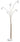 Taliya - Metal Arc Lamp  - Champagne / White
