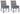 Half Moon Beach - Side Chair With Cushion (Set of 2) - Blue / Gray