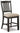 Tyler - Black / Grayish Brown - Upholstered Barstool (Set of 2)