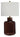 Mette - Glass Table Lamp - Brown / Gold Finish