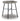Laverford - Round End Table - Chrome / Black