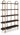 Brentmour - Brown / Gold Finish - Bookcase