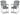 Transville - Barstool (Set of 2) - Gray / White