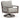 Hillside Barn - Gray / Brown - Swivel Lounge W/ Cushion