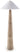 Gasparleigh - Poly Floor Lamp - Brown / Gold Finish