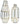 Mohsen - Vase Set (Set of 2) - Gold Finish / White