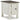 Havalance - Chair Side End Table - White / Gray