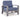 Half Moon Beach - Spring Lounge Chair - Blue / Gray